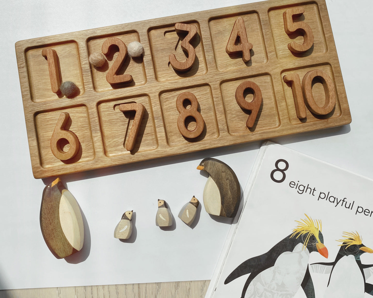 1, 2, 3, 4, 5. Montessori-inspired board that will bring numbers alive and introduces little ones to the concept of numbers and quantities.